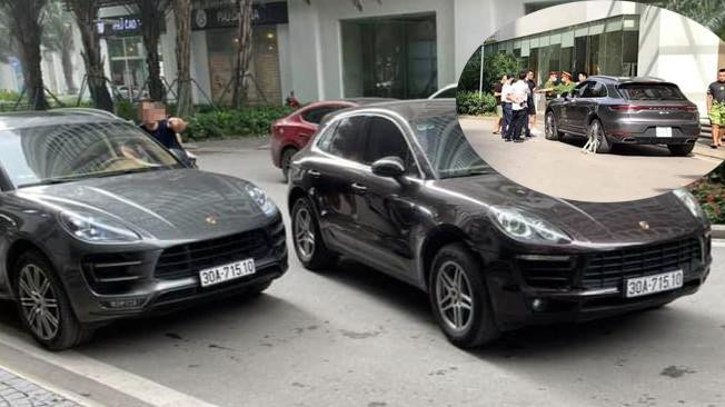 Hai chiếc Porscha trùng biển số "chạm mặt".