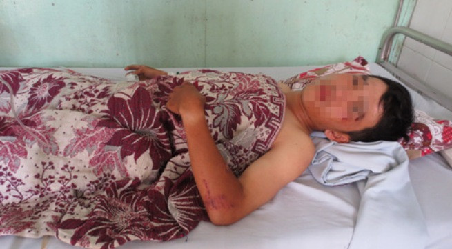 Anh Tài đã qua cơn nguy kịch và đang nằm điều trị tại Bệnh viện Lê Lợi