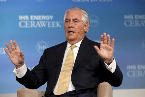 Rex Tillerson, giám đốc điều hành tập đoàn dầu khí Exxon Mobil, người được Trump chỉ định vào ghế Ngoại trưởng. Ảnh: Reuters.
