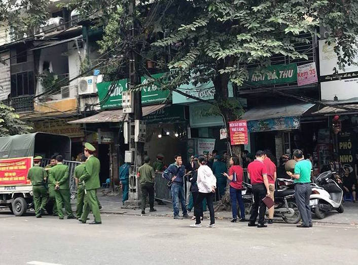 Hiện trường ngôi nhà xảy ra cháy.