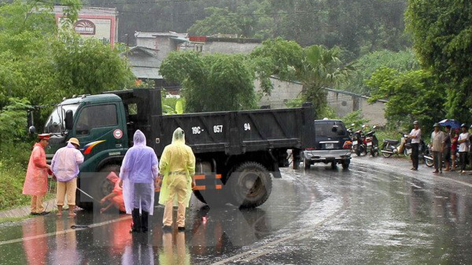 Hiện trường vụ tai nạn. Ảnh: Văn Tý/TTXVN.