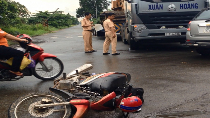 Hiện trường tai nạn.