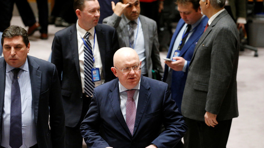 Đại sứ Nga tại Liên Hợp Quốc Vasily Nebenzya. Ảnh: RT