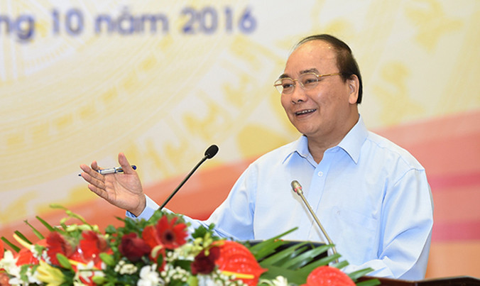 Thủ tướng Nguyễn Xuân Phúc phát biểu tại Hội nghị.