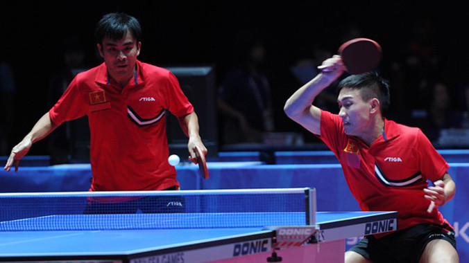 Tuấn Quỳnh và Anh Tú giành HCĐ bóng bàn SEA Games