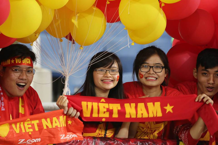 Háo hức đón chờ trận đấu.