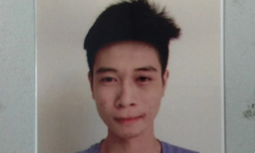 Đối tượng Lưu Quang Tiến tại cơ quan công an.