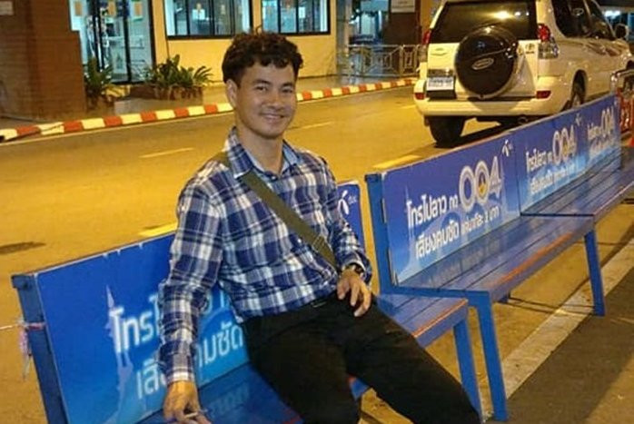 Hình ảnh Xuân Bắc khi nhập cảnh tại Thái Lan. 