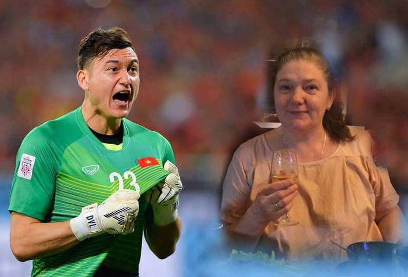 Mẹ thủ môn Đặng Văn Lâm- bà Jukova Olga là người Nga.