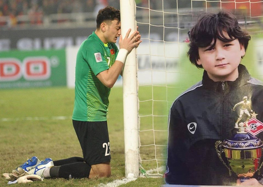 NSND Đặng Hùng chia sẻ ảnh chưa từng tiết lộ của thủ môn Đặng Văn Lâm