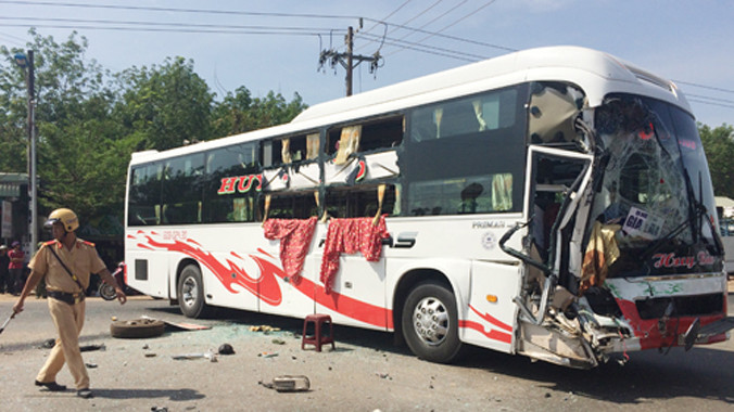 Hiện trường vụ tai nạn. Ảnh: Nguyệt Triều/ VnExpress