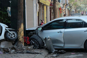 Chiếc xe gây tai nạn thảm khốc.