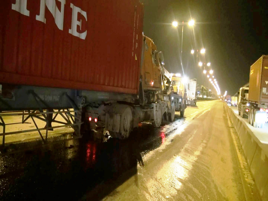 Hiện trường tai nạn.