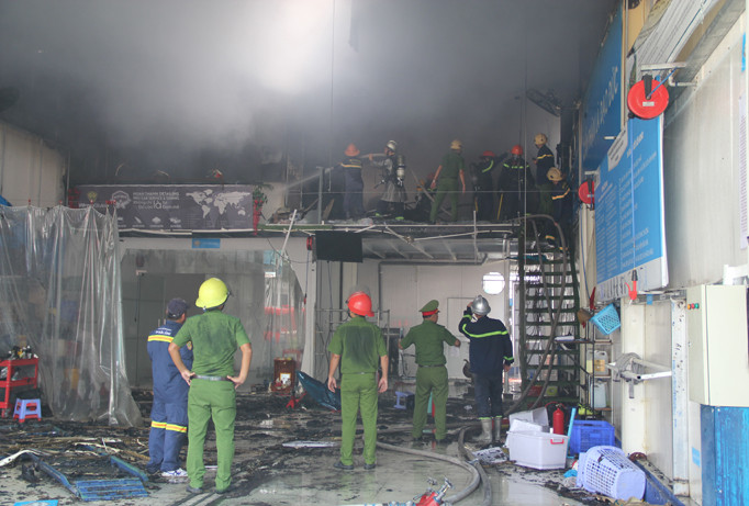 Hiện trường vụ cháy.