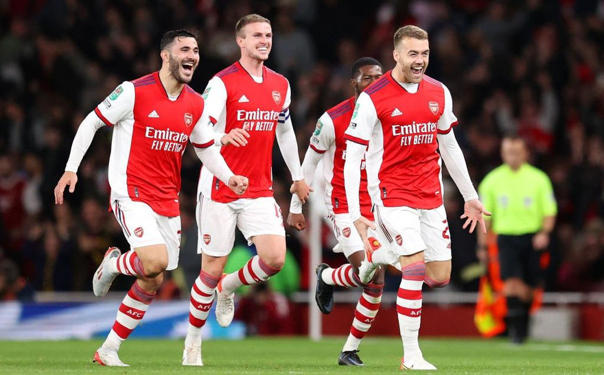 Hạ Leeds Utd, Arsenal đoạt vé vào tứ kết cúp Liên đoàn Anh