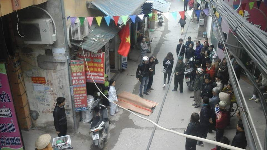 Hiện trường vụ việc.