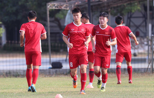 Olympic Việt Nam chuẩn bị cho trận gặp Nhật Bản 