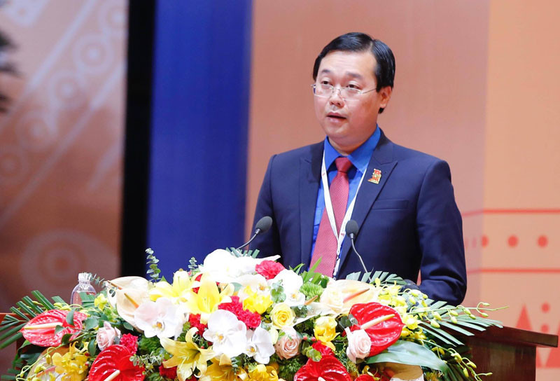 Bí thư Thứ nhất T.Ư Đoàn Lê Quốc Phong. Ảnh: Như Ý