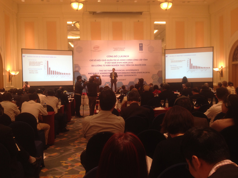 Lễ công bố chỉ số PAPI sáng nay, 4/4 tại Hà Nội