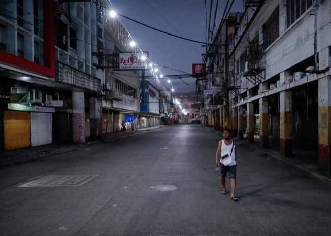 Quang cảnh một tuyến phố ở Manila, Philippines, ngày 24/3. (Ảnh: Reuters)