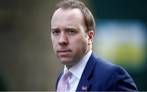 Bộ trưởng Y tế Anh Matt Hancock. (Ảnh: Telegraph)
