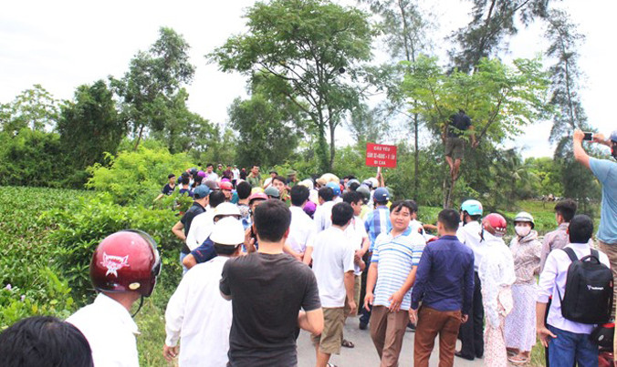 Hiện trường, nơi Tiến vứt xác nữ giám thị. Ảnh: Xuân Đức.