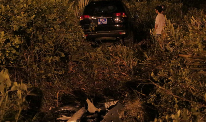 Hiện trường vụ tai nạn.