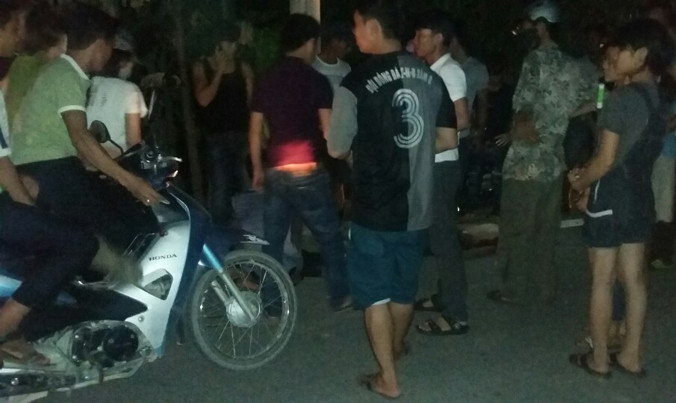 Hiện trường vụ tai nạn. Ảnh CTV.