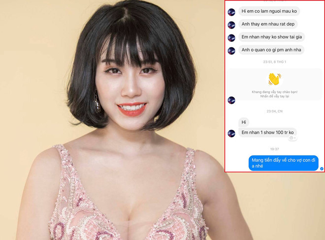 Linh Miu công khai đoạn tin nhắn bị gạ gẫm nhảy thoát y.