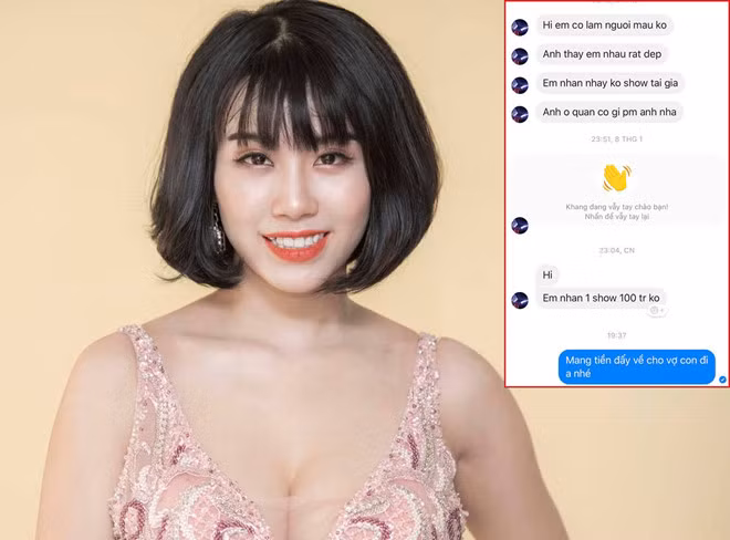 Linh Miu công khai đoạn tin nhắn bị gạ gẫm nhảy thoát y.