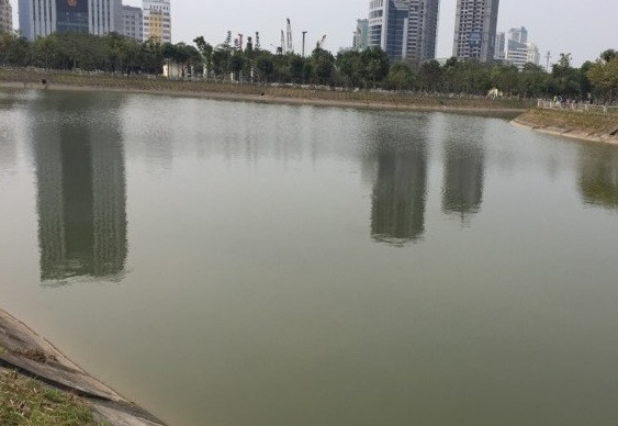 Hồ nước nơi xảy ra sự việc thương tâm.