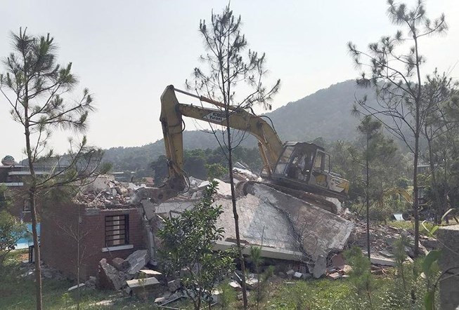 Cưỡng chế công trình vi phạm tại Sóc Sơn