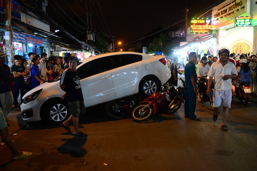 Hiện trường tai nạn.