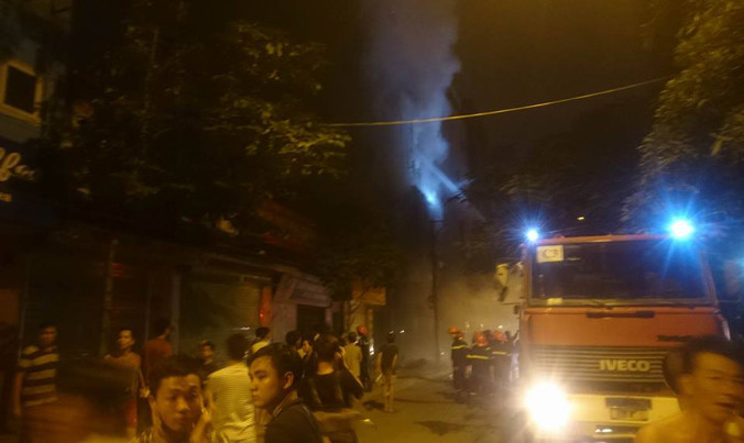 Hiện trường vụ cháy.