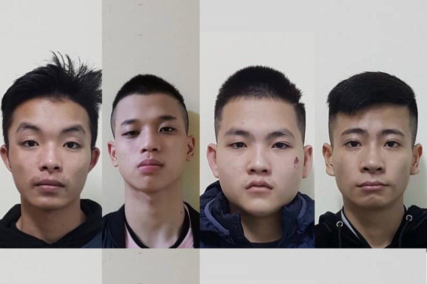 Nhóm đối tượng. Ảnh: Công an Hà Nội