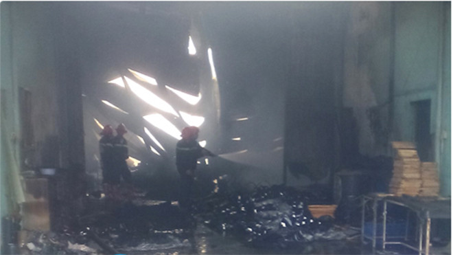 Hiện trường vụ hỏa hoạn