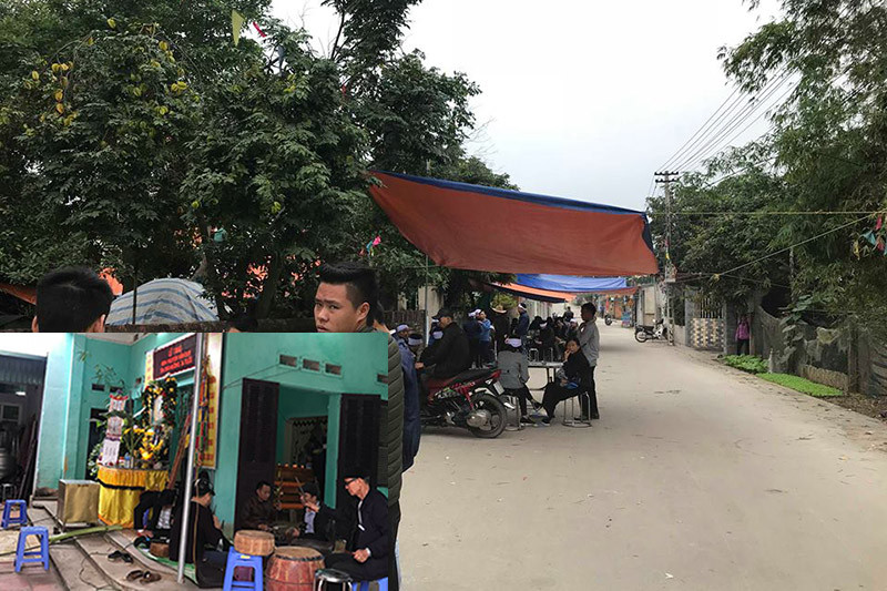 Gia đình tổ chức tang lễ cho nạn nhân.