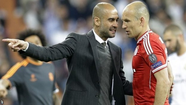 Robben và ông thầy Pep có nhiều đất diễn, nhưng lại thất bại