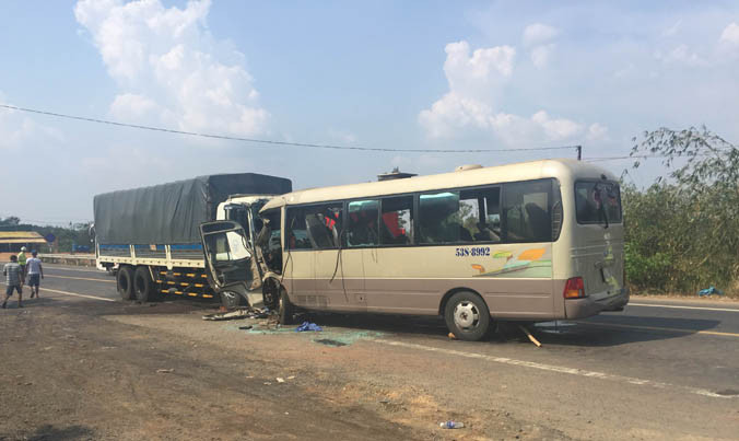 Hiện trường vụ tai nạn.