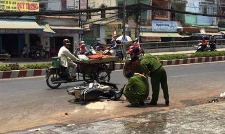 Hiện trường vụ tạt a xít.