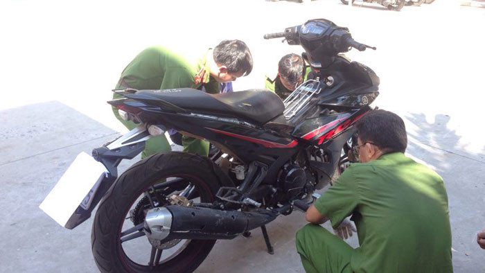 Chiếc xe 2 nghi phạm dùng để gây án