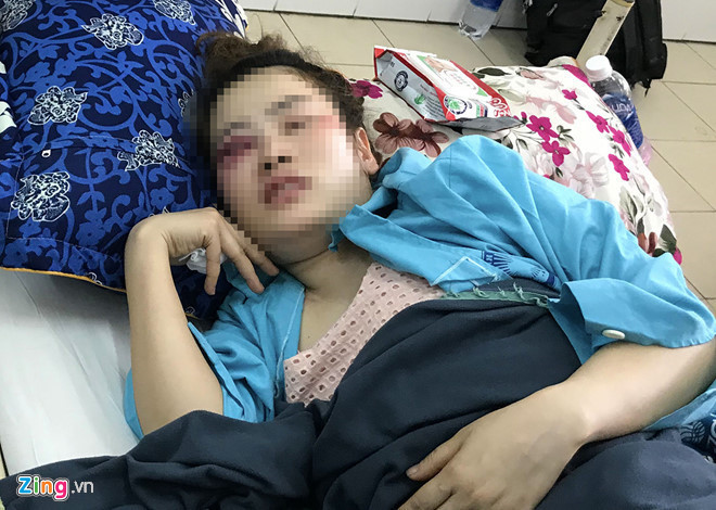 Chị Như điều trị tại bệnh viện trước đó
