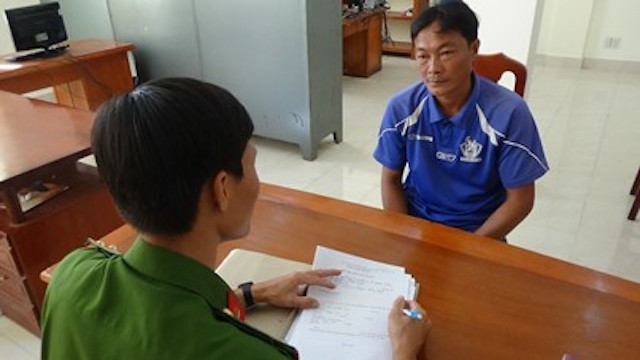 Tuấn Em tại cơ quan điều tra