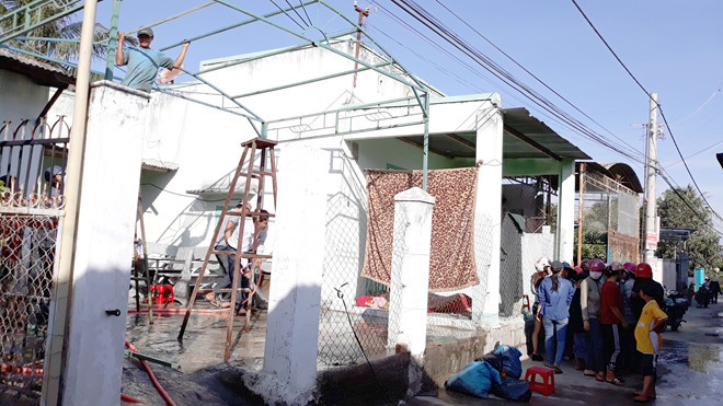 Căn nhà nơi xảy ra vụ án mạng con đánh chết mẹ và bà nội