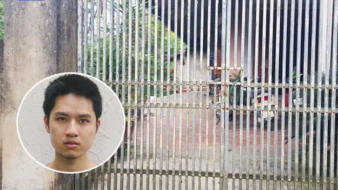 Ngôi nhà của Kiên đóng kín cửa sau sự việc xảy ra