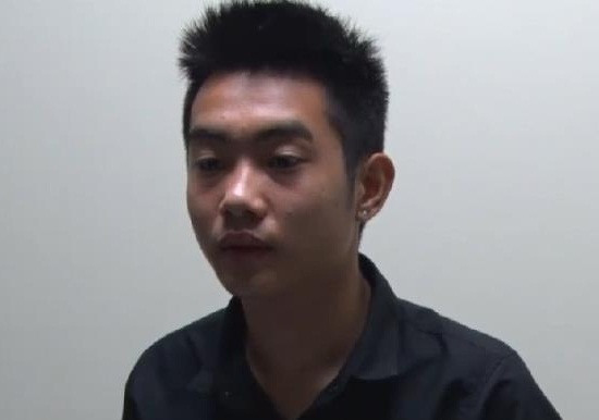 Nguyễn Đức Nhân tại cơ quan Công an