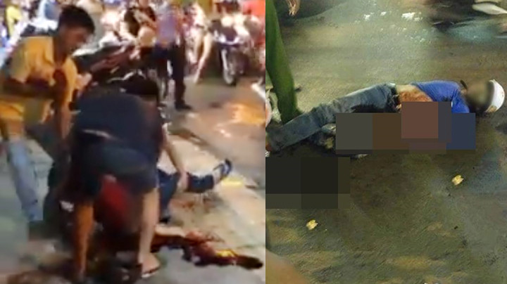 Hai hiệp sĩ bị thương được đưa đi cấp cứu