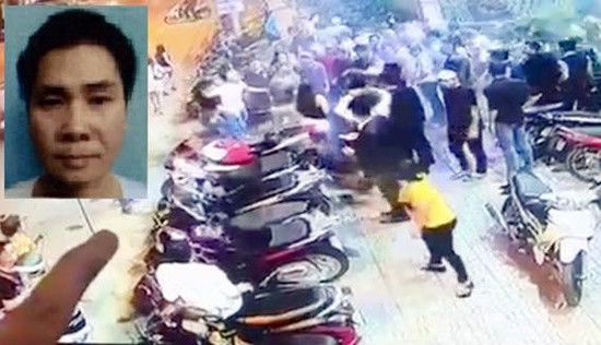 Chân dung đối tượng Đặng Duy Tân (ảnh nhỏ) và hiện trường vụ án