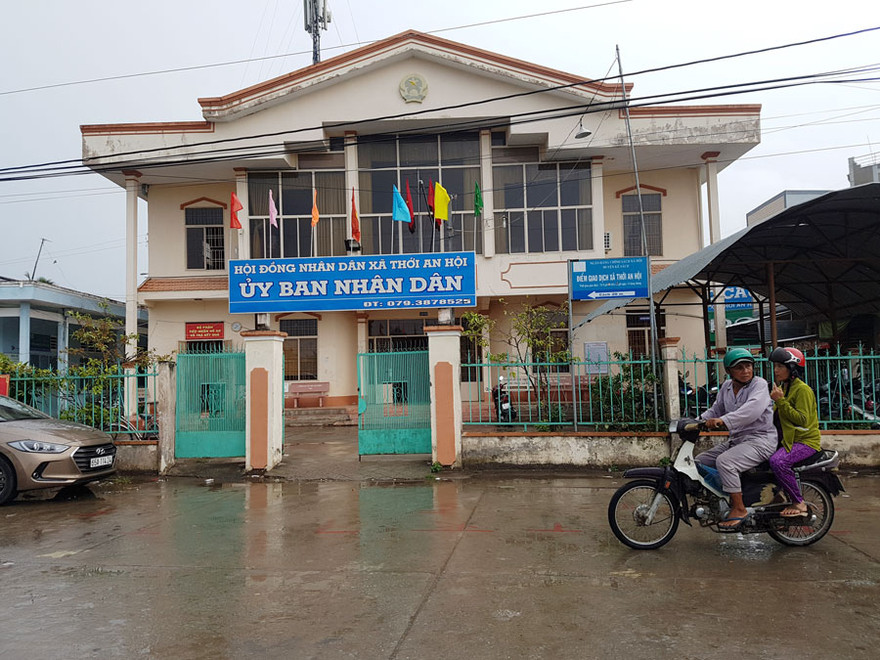 UBND xã Thới An Hội nơi bà Thương đang công tác. Ảnh Nhật Huy