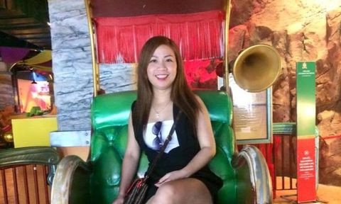 Chị Huệ lúc chưa “mất tích bí ẩn”.